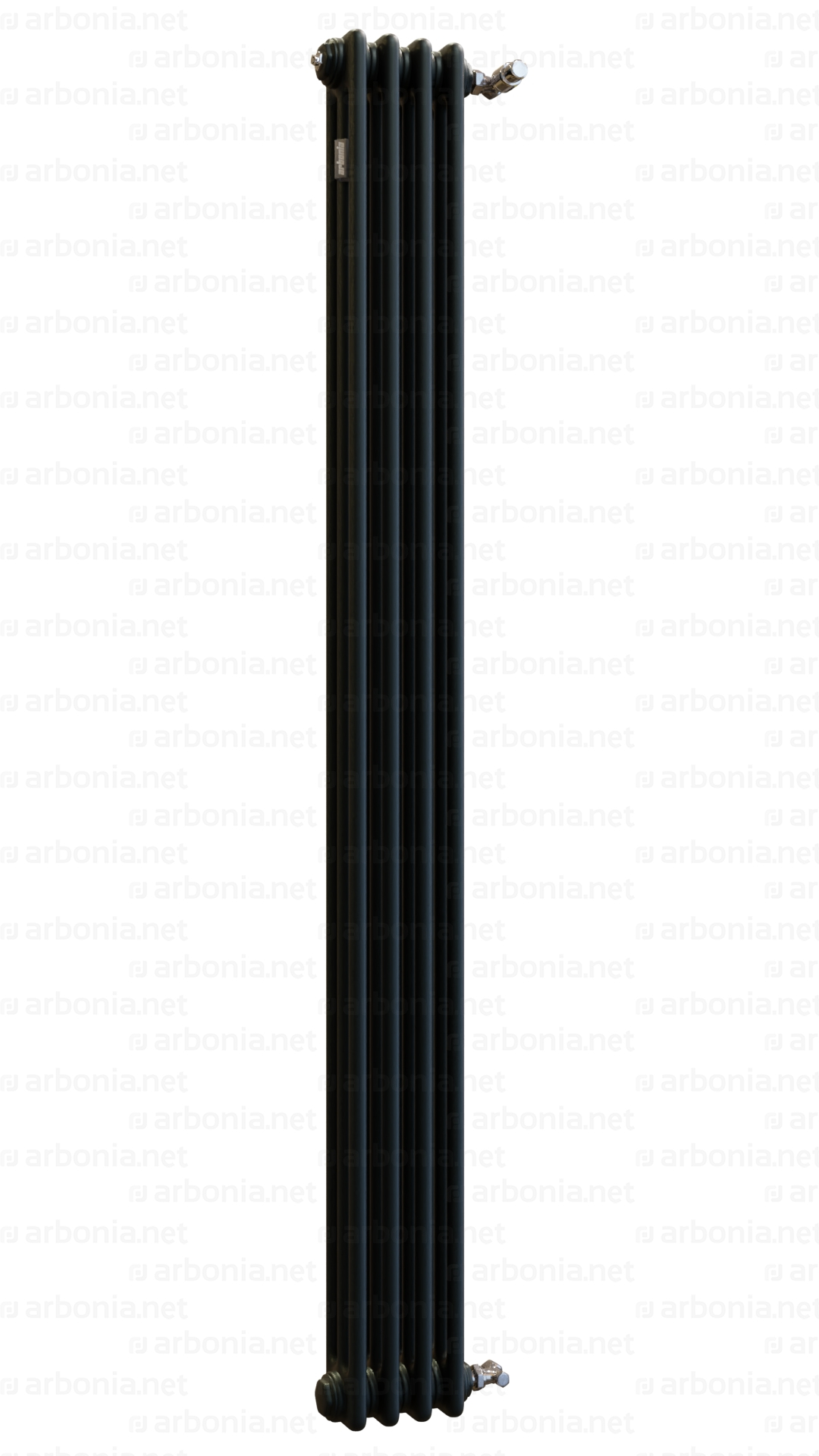Вертикальный радиатор Arbonia 3180/04 RAL 9005 matt чёрный с боковой подводкой