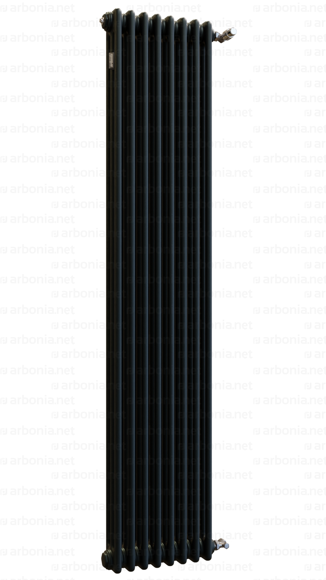 Вертикальный радиатор Arbonia 3180/08 RAL 9005 matt чёрный с боковой подводкой