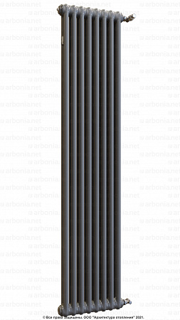 Вертикальный радиатор Arbonia 2180/08 SF-3 Anthrazit metallic с боковой подводкой