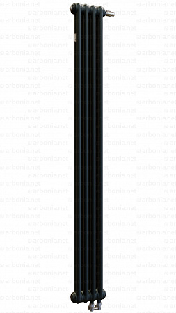 Вертикальный радиатор Arbonia 2180/04 N69 твв RAL 9005 matt чёрный с нижней подводкой