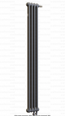 Вертикальный радиатор Arbonia 2180/04 N69 твв SF-3 Anthrazit metallic с нижней подводкой