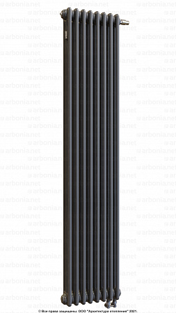 Вертикальный радиатор Arbonia 3180/08 SF-3 Anthrazit metallic N69 твв с нижней подводкой
