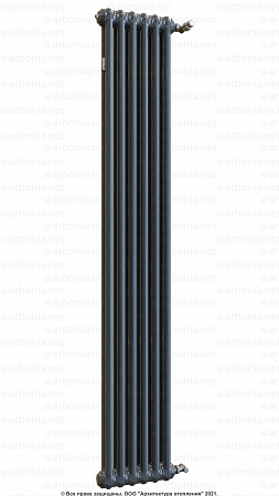 Вертикальный радиатор Arbonia 2180/06 RAL 7016 Anthracite grey с боковой подводкой