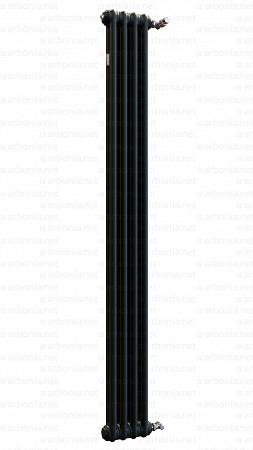 Вертикальный радиатор Arbonia 2180/04 RAL 9005 matt чёрный с боковой подводкой