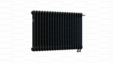 Трубчатый радиатор Arbonia 3057/20 N69 твв RAL 9005 matt чёрный с нижним подключением