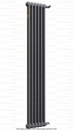 Вертикальный радиатор Arbonia 2180/06 SF-3 Anthrazit metallic с боковой подводкой