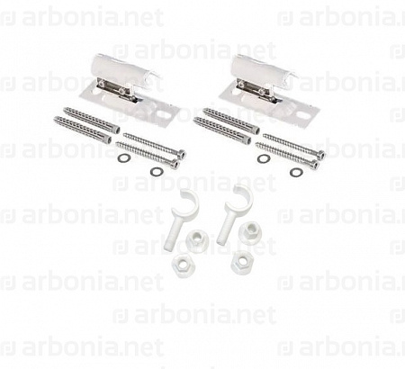 Комплект настенных кронштейнов "невидимка" (ZB0280 - 2 шт., ZB0251 - 2 шт.), цвет RAL 9016