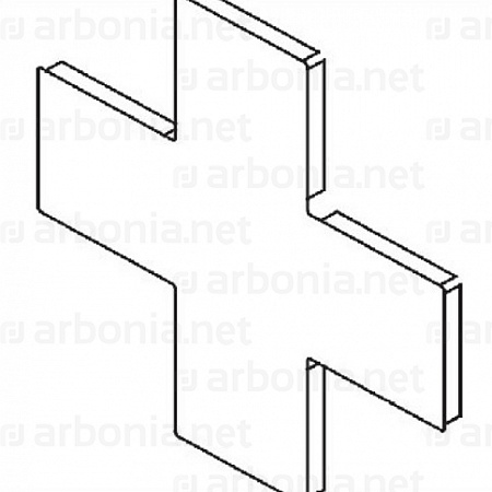 Втавка в крест для Flagtherm Inlay белая (RAL 9016)
