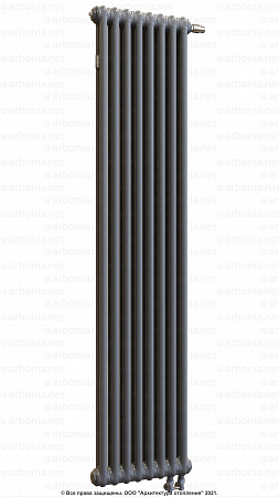 Вертикальный радиатор Arbonia 2180/08 N69 твв SF-3 Anthrazit metallic с нижней подводкой